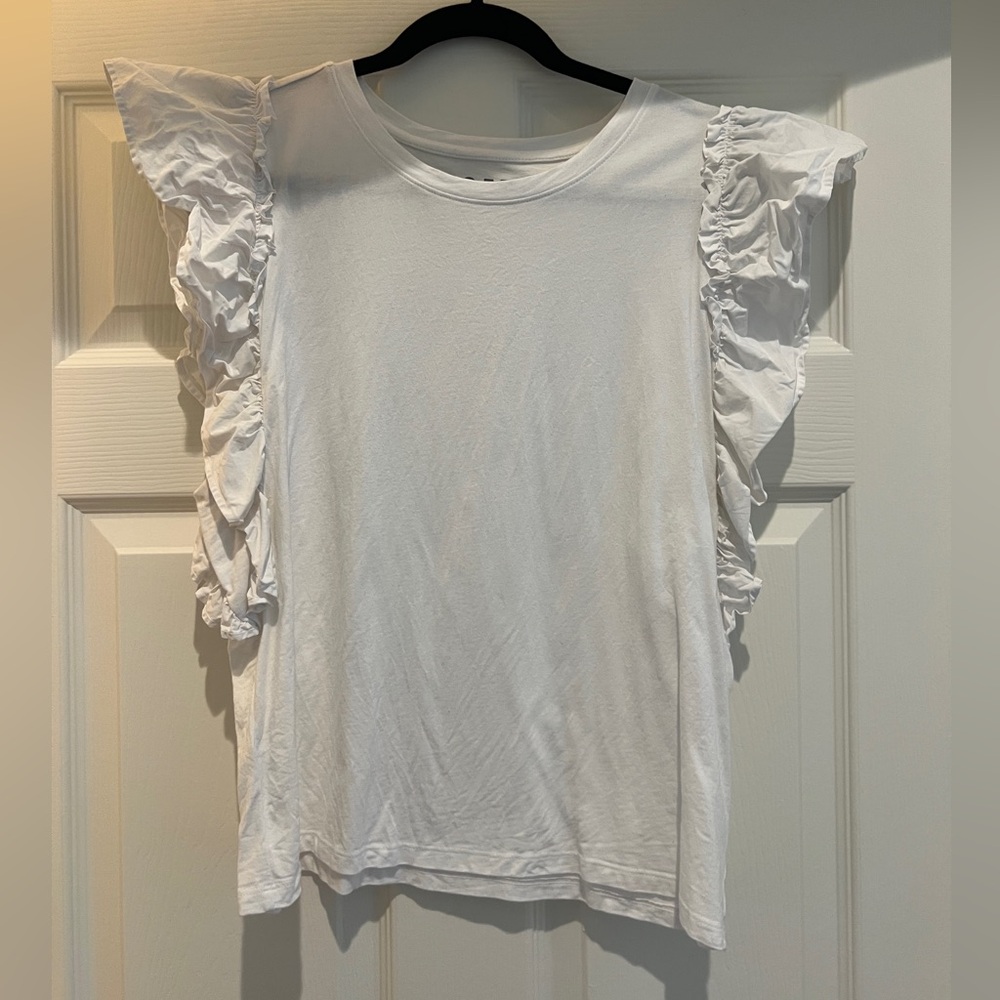 Loft ruffle sleeve tee